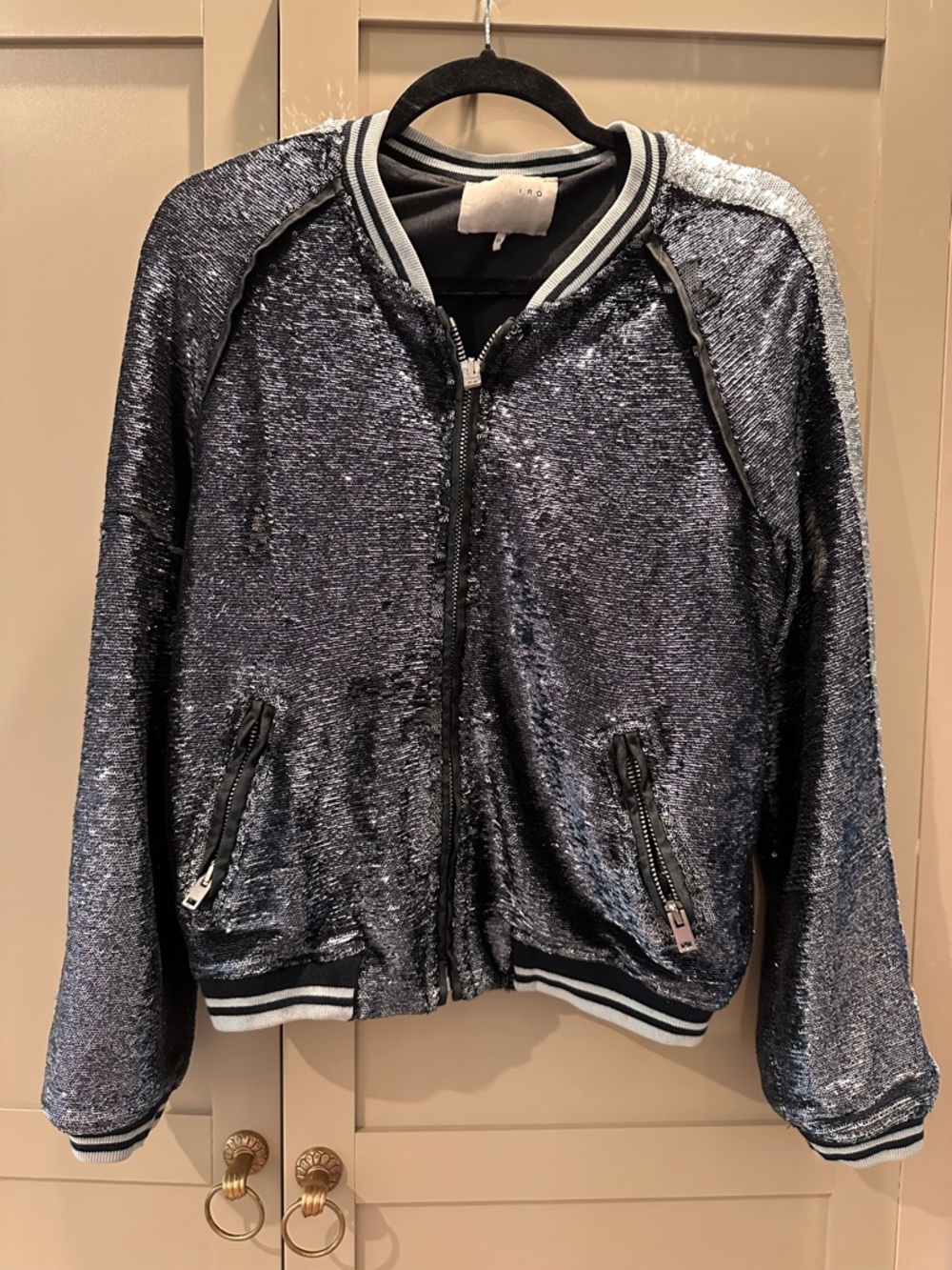 IRO Sequin Bomber Jacket